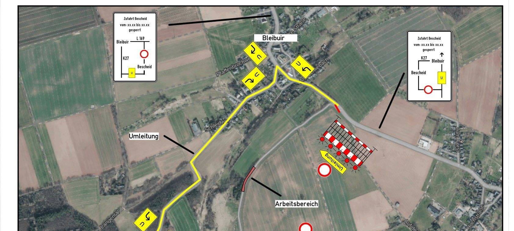 Vollsperrungen in Kommern