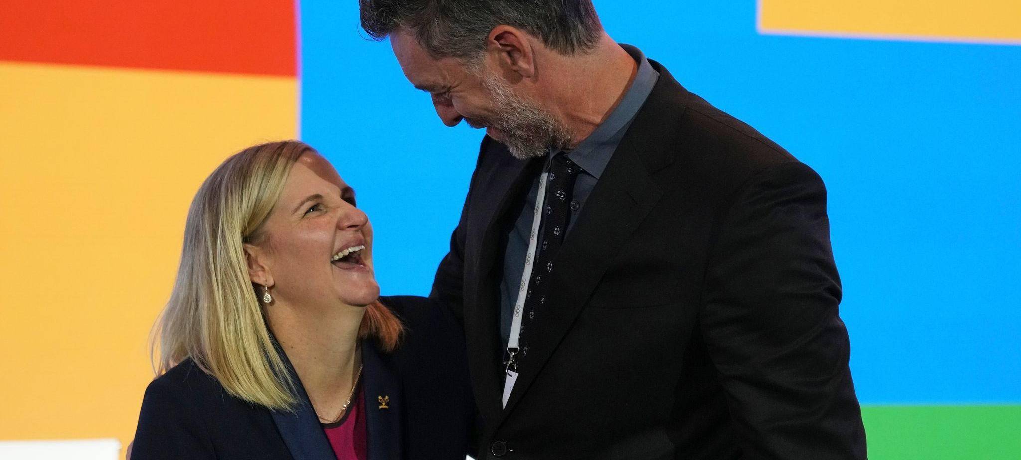 Pau Gasol und Kirsty Coventry